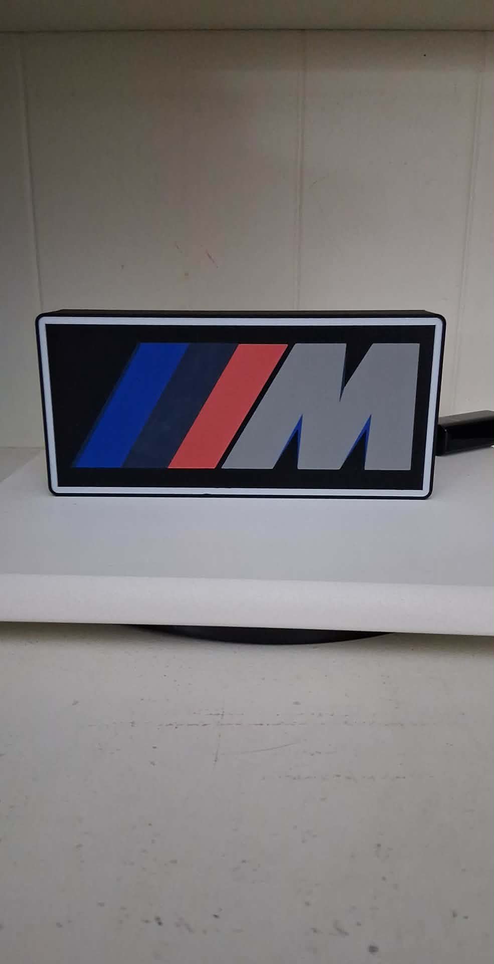 BWM Stripes LED light box – custom 3D printed – Lit Layer Creations